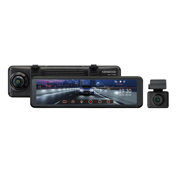 KENWOOD ケンウッド DRVーEM3700 ミラー型ドラレコ-