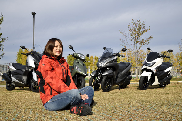 人気の“原二”125ccから250ccまで網羅!ヤマハのスクーター4車種