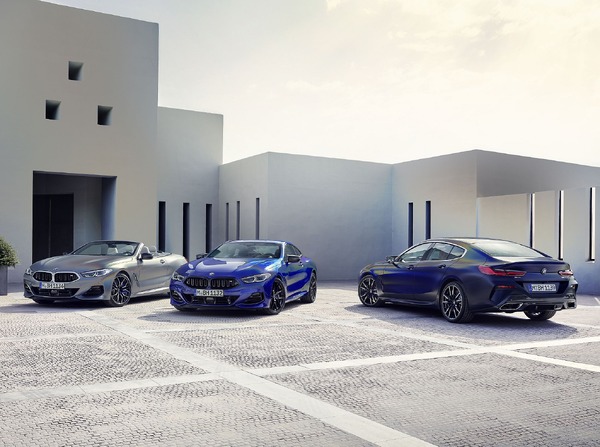 BMW 8シリーズ 改良新型、新キドニーグリルで表情変化…欧州発表