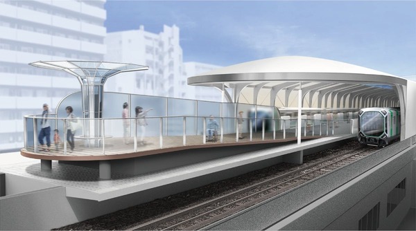 海を望む展望台も…大阪メトロが9駅のリニューアルデザインを決定 