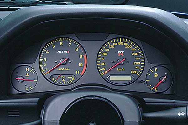 スカイライン ER34 25GTターボMT用前期純正スピードメーター
