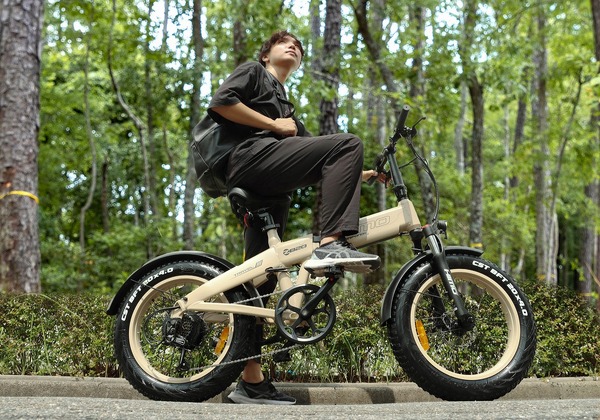 最旬トレンドパンツ ナフコfreesky折りたたみ ファットバイクブラック タイヤ・ホイール