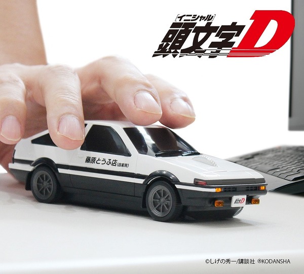 【限定版】頭文字D無線マウス AE86 藤原とうふ店(自家用)仕様 前期 無線マウス トヨタ AE86 『頭文字D』藤原とうふ店(自家用)仕様