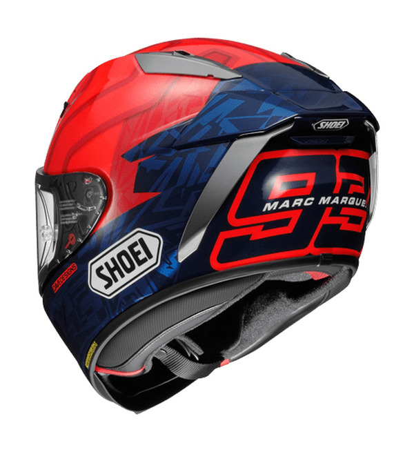 フルフェイスヘルメット レッド/ブラック　マルケスレプリカ レーシングフルフェイスに「マルケスレプリカ」登場…SHOEI