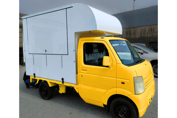 軽トラ積載用キッチンカーシェル「TwinX」（ツインクス） 軽トラ積載用キッチンカーシェル TwinX （ツインクス）です