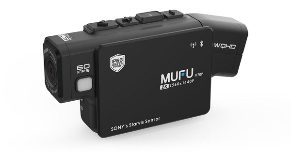 着脱感知センサーで自動ON/OFF、ヘルメット装着型の高画質バイク用2