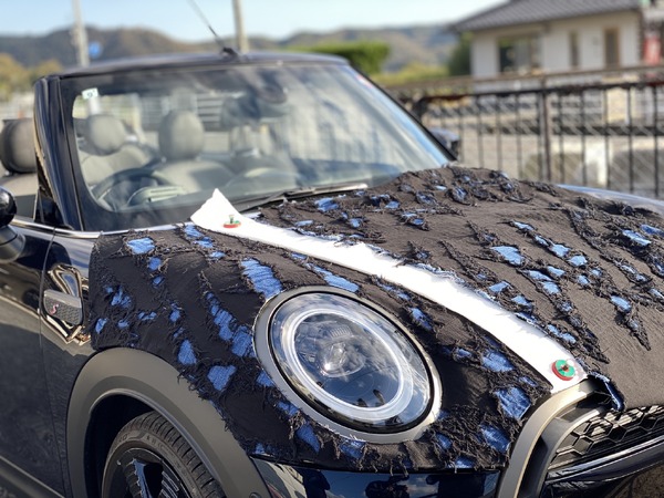 岡山デニム仕様のMINI、コンセプトカー『BLUE DRIVE』制作中