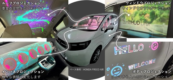 日本精機、超短焦点レーザープロジェクター搭載コンセプトカー出展へ