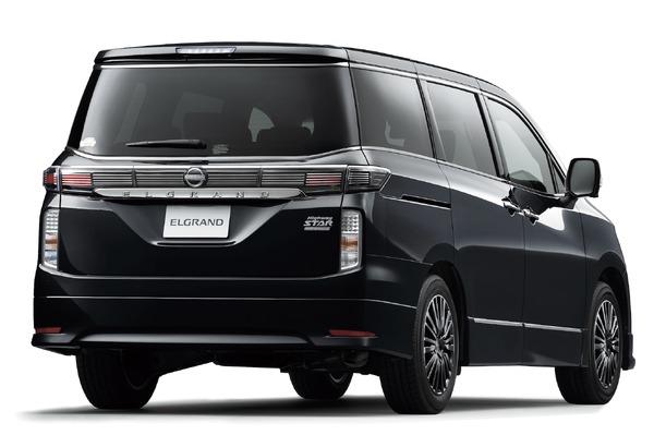 日産が『エルグランド』新型のデザインを一部公開 2026年度発売予定 5枚目の写 …