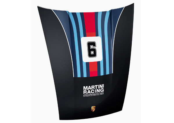 ポルシェ、911のボンネットをアートに!数量限定のMARTINI RACINGデザインが話題