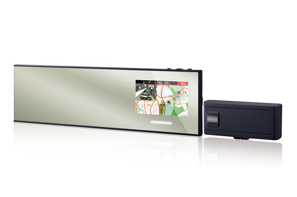 ASSURA AR-555 270mm ハイブリッドハーフミラー型　オプション有 CELLSTAR セルスター レーダー探知機 AR-555 ミラー型 レーザー