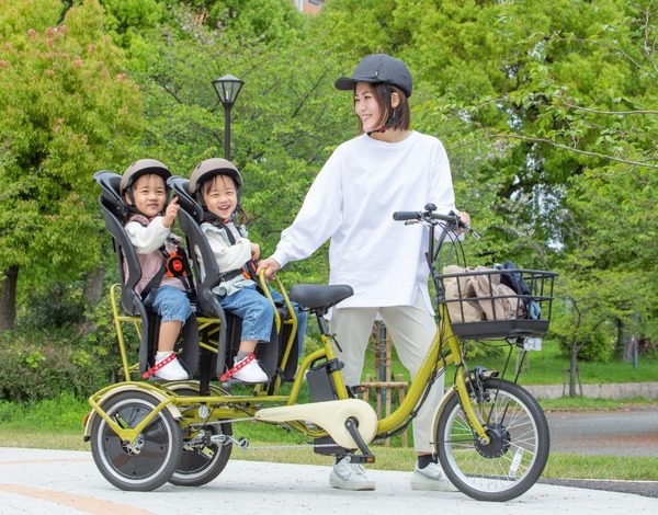 【大阪/引き取りok】電動アシスト自転車 オージーケー技研、双子用電動アシスト自転車出展へ…大阪・関西万博