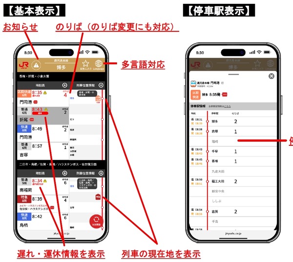 JR九州、新サービス「トレインナビ」開始…列車位置や遅延情報をリアルタイム表示 | レスポンス（Response.jp）
