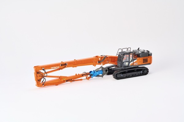 日立建機日本が「ZX350LCK-7 マルチブーム仕様機」のミニチュアモデル