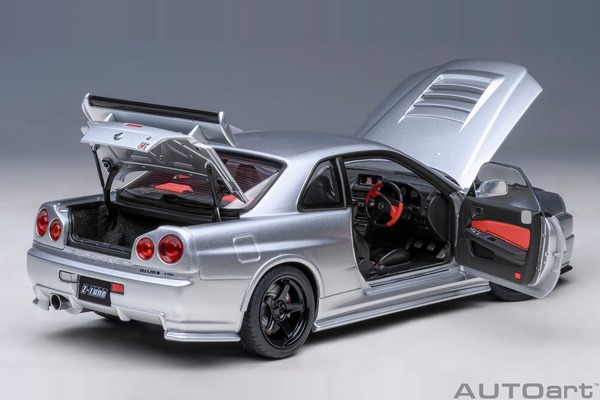 R34型スカイラインGT-R、伝説のニスモ「Z-tune」仕様がスケールモデル