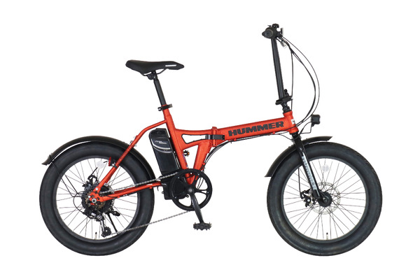 HUMMERブランドの電動アシスト折りたたみ自転車が発売、迫力のFAT