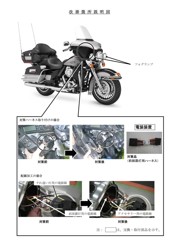ハーレー1万4000台リコール…フォグランプ不具合 | レスポンス