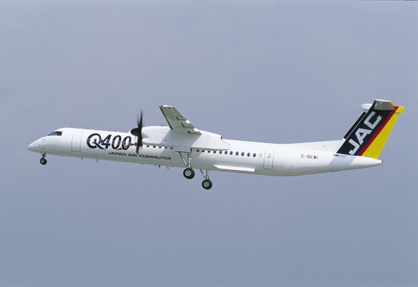 JAPAN AIR COMMUTER Q400 旅客機 模型 1/144 ボンバルディアDHC8-Q400