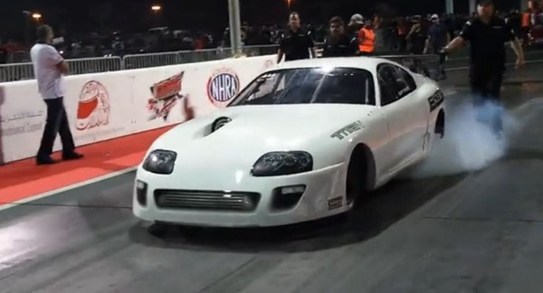 トヨタ スープラ の2000psドラッグレーサー、0-400m加速で新記録…6秒15