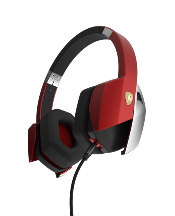 情熱の赤も ランボルギーニの猛牛エンブレムを配したヘッドフォン レスポンス Response Jp 情熱の赤も ランボルギーニの猛牛エンブレムを配したヘッドフォン レスポンス Response Jp