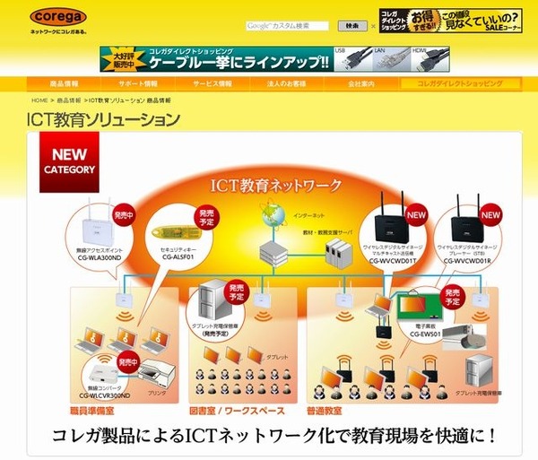ルーター開発販売大手のコレガ、電子黒板等の教育分野へ進出 | レスポンス(Response.jp)