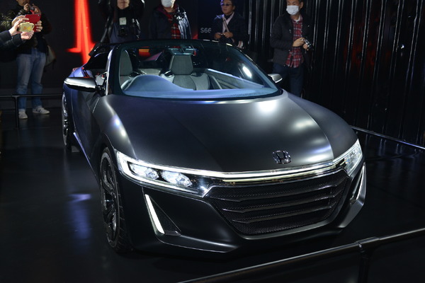 東京オートサロン15】ホンダ S660 コンセプト…漆黒の出で立ち