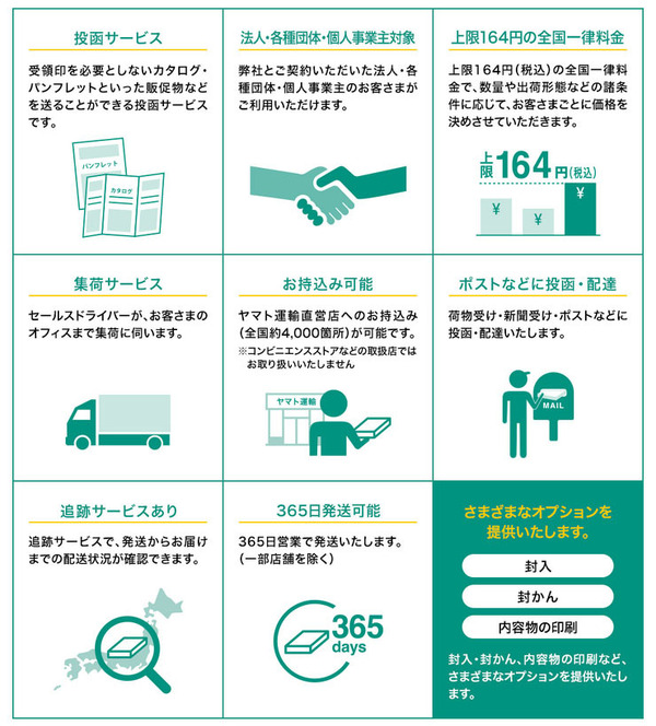 ヤマト運輸、非信書限定のクロネコDM便を4月1日より発売 2枚目の写真・画像 レスポンス（Response.jp）