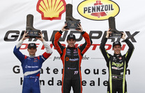 【INDYCAR 第10戦】パジェノーが今季2勝目、ホンダ表彰台独占…琢磨は壁にヒットで19位 画像