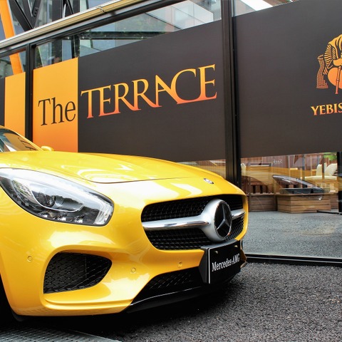 クルマとビールが楽しめる“ザテラス”…メルセデスとヱビスがコラボ 画像