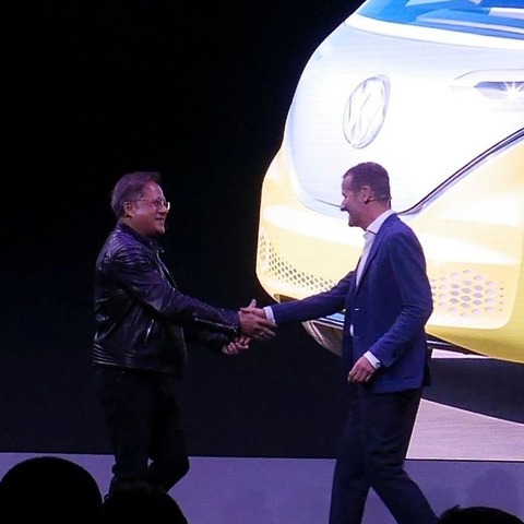 NVIDIAがフォルクスワーゲンに自動運転技術を提供…CES 2018で発表 画像