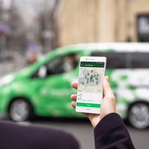 独オンデマンドEVタクシー『CleverShuttle』、ダルムシュタット市で公共交通機関の補完サービスとして採用 画像