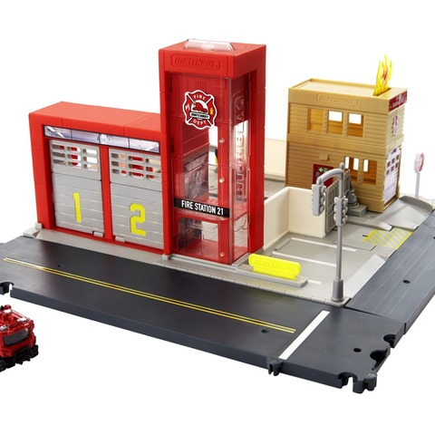 「マッチボックス」の消防署セットがついに日本発売---サイレンが鳴る！ リアル！ 画像