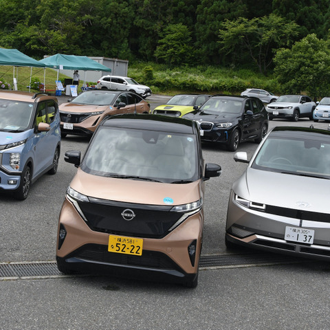 話題のサクラにヒョンデEVも、真夏の白馬にEV＆PHEV 60台が集結…第9回ジャパンEVラリーが開催 画像