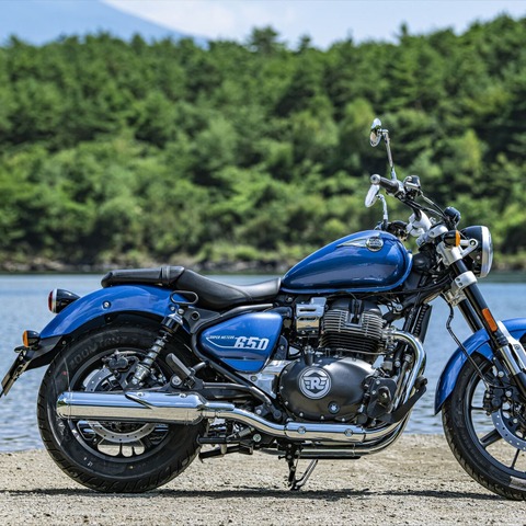 【ロイヤルエンフィールド スーパーメテオ650 試乗】100万円以下から買える、新時代の本格クルーザー…小川勤 画像