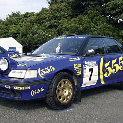 【スバルWRC歴代　写真蔵】1993レガシィRS　ニュージーランド・ラリー車 画像