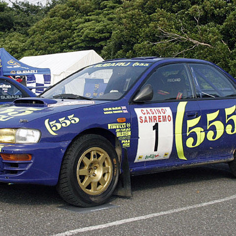 【スバルWRC歴代　写真蔵】1996インプレッサ555　サンレモ・ラリー車 画像
