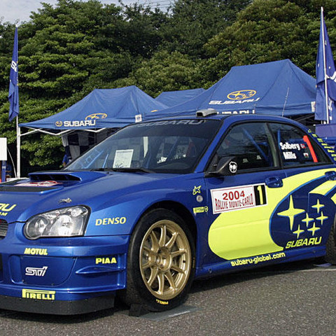 【スバルWRC歴代　写真蔵】2003インプレッサWRカー　04モンテカルロ車 画像