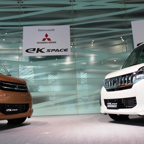 【三菱 eKスペース 発売】デリカ D:5 をイメージしたカスタムのフロントフェイス 画像