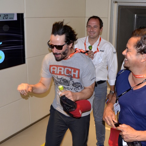 【鈴鹿8耐】レース以外も堪能…モータースポーツ愛あふれるキアヌ・リーブス 画像