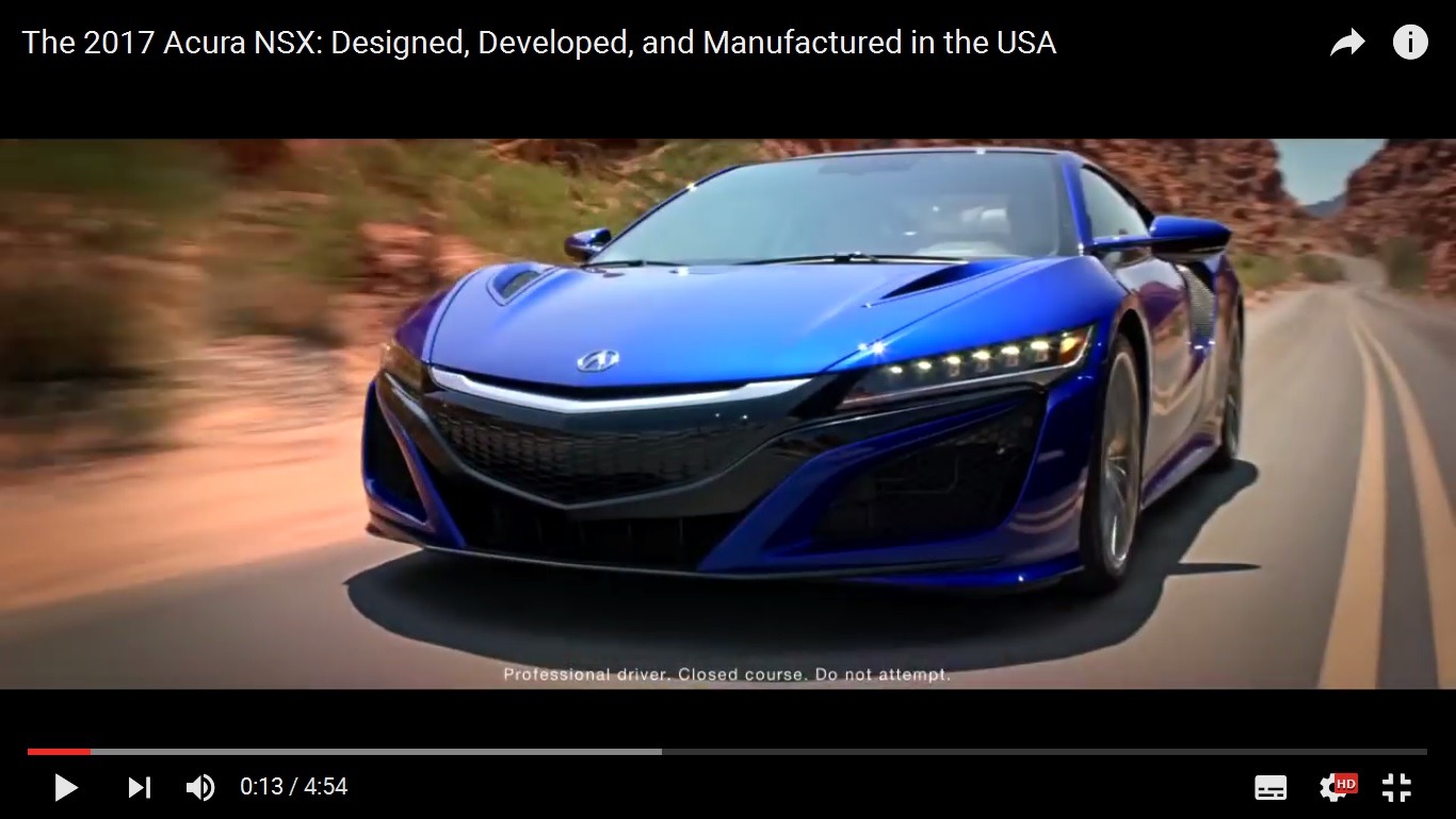 ホンダ Nsx 新型 最新映像 米国生まれをアピール 動画 レスポンス Response Jp ホンダ Nsx 新型 最新映像 米国生まれをアピール 動画 レスポンス Response Jp