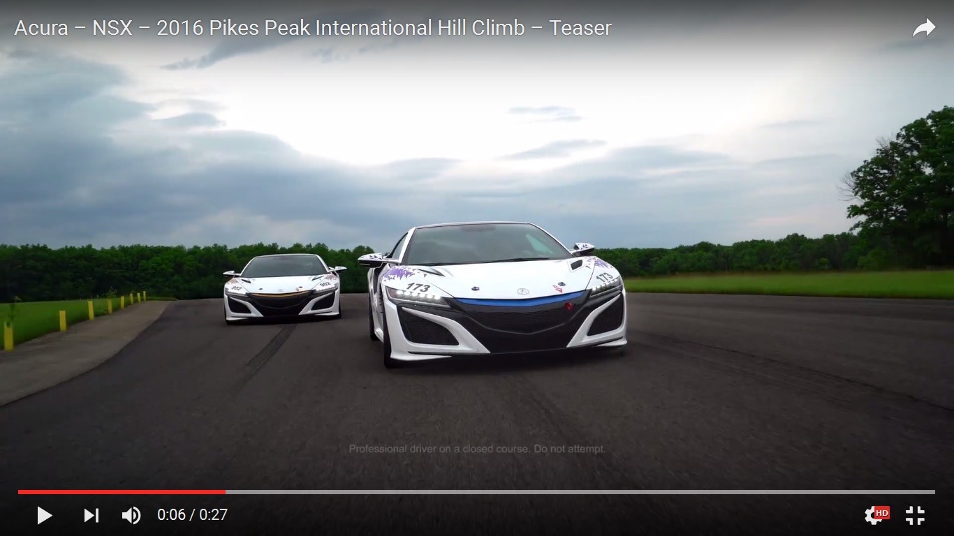 ホンダ Nsx 新型 パイクスピークにスタンバイ完了 動画 レスポンス Response Jp ホンダ Nsx 新型 パイクスピークにスタンバイ完了 動画 レスポンス Response Jp
