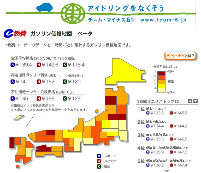 ガソリン価格高騰 都道府県別ランキング レスポンス Response Jp ガソリン価格高騰 都道府県別ランキング レスポンス Response Jp