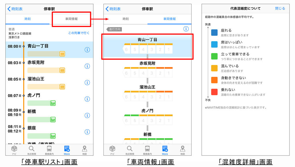 乗換navitimeなど 車両別混雑度表示機能が東京メトロ 銀座線に対応 レスポンス Response Jp 乗換navitimeなど 車両別混雑度表示機能が東京メトロ 銀座線に対応 レスポンス Response Jp