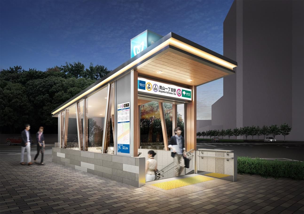 銀座線青山一丁目駅と外苑前駅を年度にリニューアル トレンドエリアの出発点を演出 レスポンス Response Jp