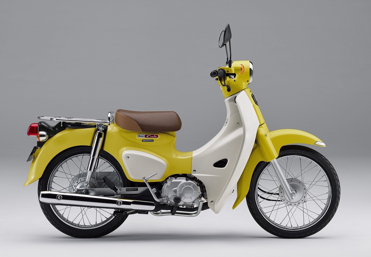 ホンダ スーパーカブ110 新色イエローを追加 法規対応のテールランプも採用 レスポンス Response Jp