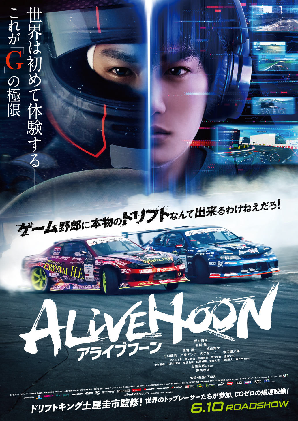 ドリフト映画『ALIVEHOON アライブフーン』の迫力!!…カメラ、壊れて