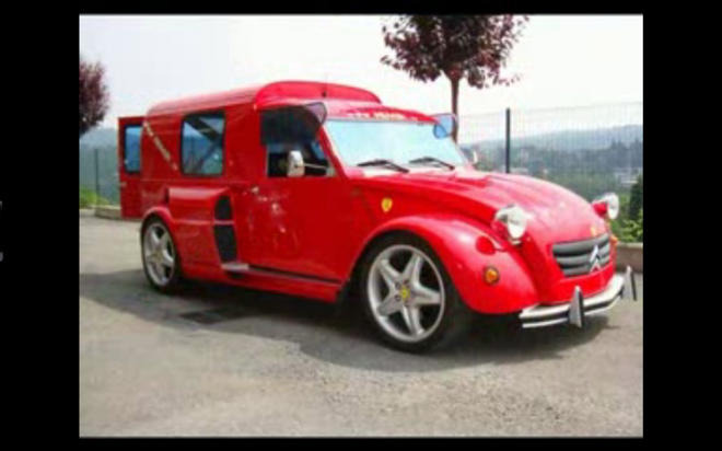 フェラーリ F355 とシトロエン 2cv が合体 超クレイジーな1台 レスポンス Response Jp フェラーリ F355 とシトロエン 2cv が合体 超クレイジーな1台 レスポンス Response Jp