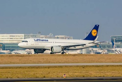 ルフトハンザドイツ航空、A320neoがフランクフルト到着…24日就航 画像