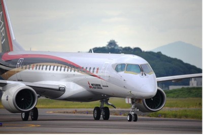 MRJ、初号機を受領するANAの領収検査に合格 画像