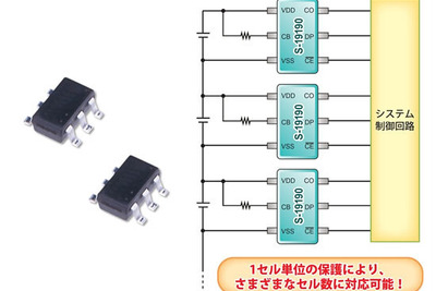 SIIセミコンダクタ、セルバランス機能搭載の車載用EDLC保護ICを発売 画像